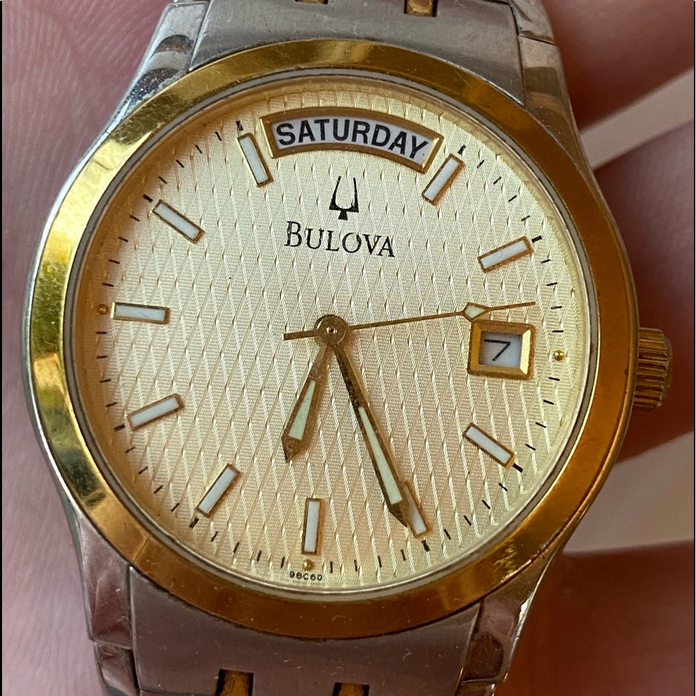 Bulova Two-Tone Day Date - Picture 2 of 3